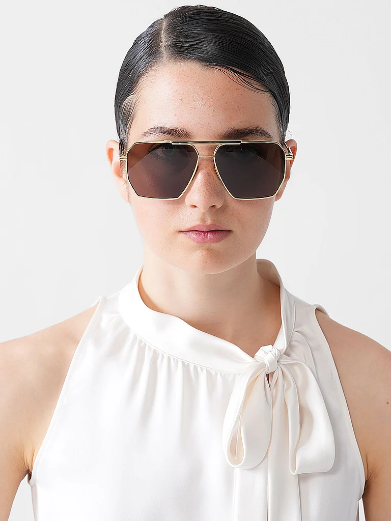 Bottega Veneta BV1012S Lunettes de soleil Or 4